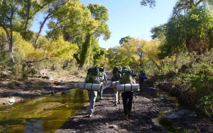 adults only backpacking trip